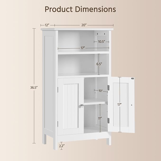 Yaheetech Bathroom Storage Cabinet - Image 3