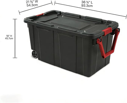 40-gallon wheeled plastic storage boxes - Image 2