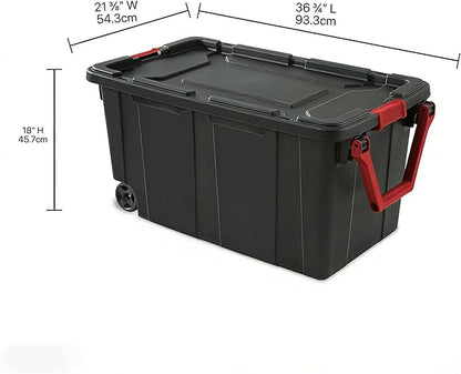 40-gallon wheeled plastic storage boxes - Image 2