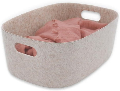 Welaxy Large Storage Basket Felt Open Desk Organize bin Shelf baskets by Welaxy