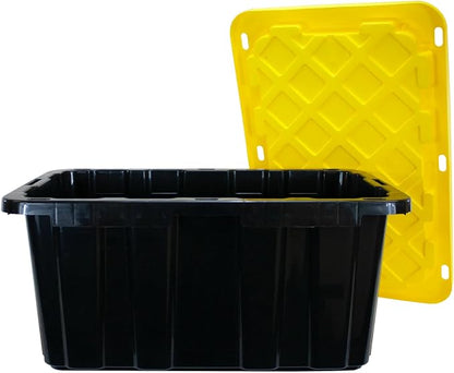 40 Gallon Tote 2 Pack, Heavy Duty Stackable Plastic Storage Bins - Image 2