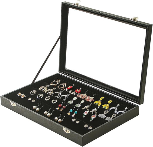 Coward Earring Organizer Tray Box by FocusOnJewelryDisplay15yrs