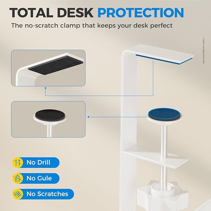 25" Extra Large Under Desk Cable Management, Cinati Wire Organizers No Drill - Image 3