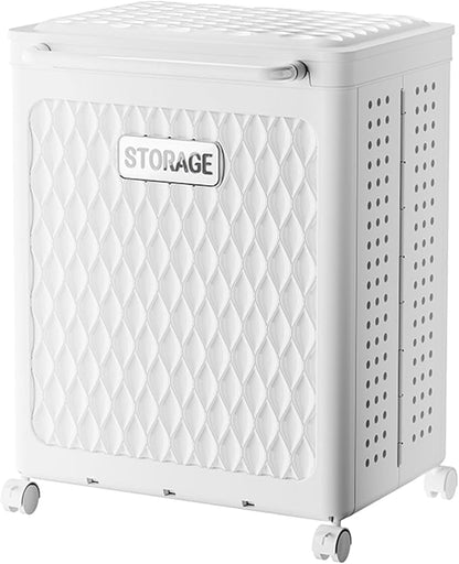 WESAPPINC 55L Collapsible Large Laundry Hamper, Plastic Laundry Basket by WESAPPINC