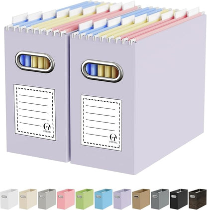 Portable Collapsible Cardboard File Box by Oterri