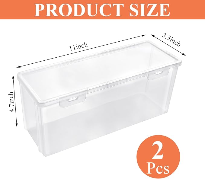 2Pcs Refrigerator Organizers and Storage, PP Freezer Organizer Bins - Image 2