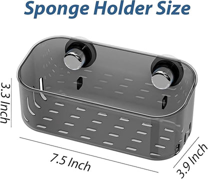 Sponge Holder with Strong Suction Cup, Dish Sponge Caddy Inside Sink Removable - Image 2