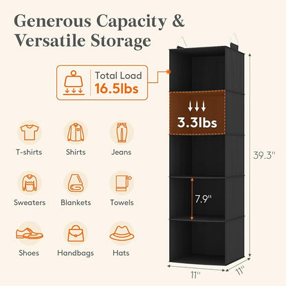 Lifewit 5 Tier Hanging Closet Organizer and Storage - Image 3