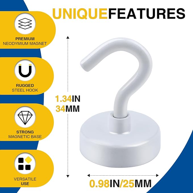 E BAVITE Magnetic Hooks, 85 LB Heavy Duty Magnet - Image 2