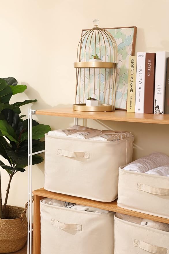 Decorative Basket Rectangular Fabric Storage Bin Organizer Basket - Image 7