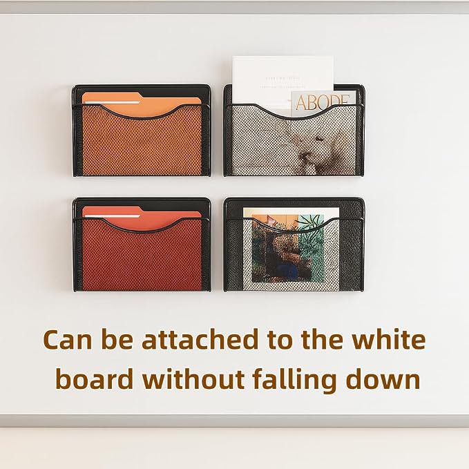 MINDEPOT Magnetic Wall File Organizer, Hanging File Holder, 6 Pack, Powerful - Image 6