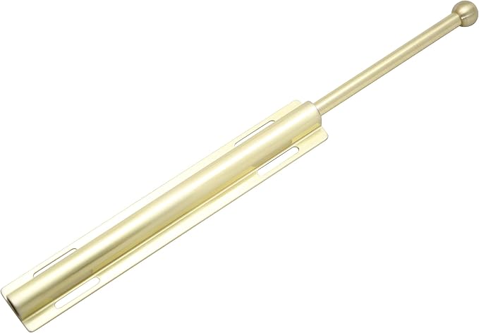 12" Valet Rod Standard for Closet Satin Brass SB Metal by HamiltonBowes