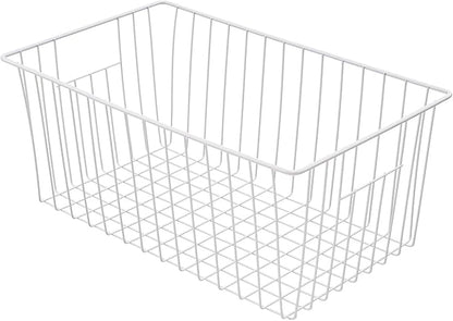 Large Wire Storage Baskets Freezer Organizer Baskets, Farmhouse Metal Wire - Image 8