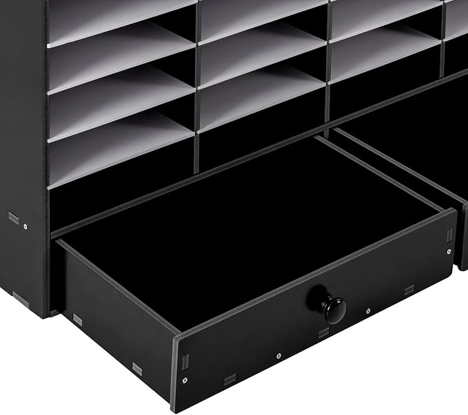 Literature Organizer 32 Slots Office Mailbox Cubbies PVC Desk Mail Sorter - Image 9