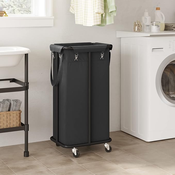 WOWLIVE 100L Rolling Laundry Hamper - Image 2