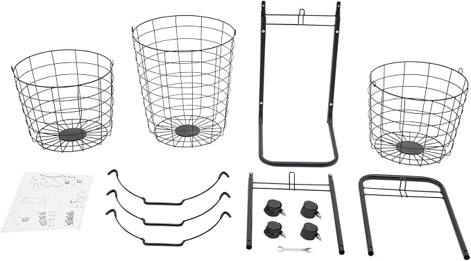 3-Tier Rolling Laundry Hamper - Image 9