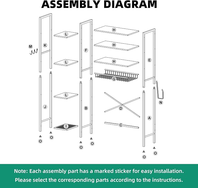 8-Tier Over The Toilet Storage - Image 8