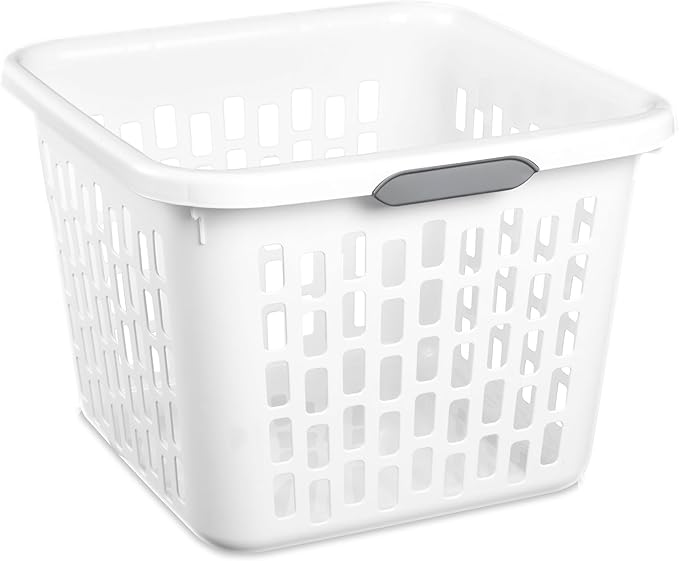 Sterilite Laundry Basket, Plastic Clothes Hamper, Large Square Bin - Image 7