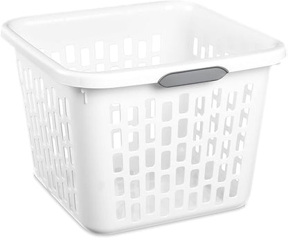 Sterilite Laundry Basket, Plastic Clothes Hamper, Large Square Bin - Image 7