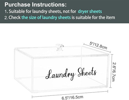 VOTLEVT Acrylic Laundry Detergent Sheets Holder, Laundry Sheets Holder - Image 2
