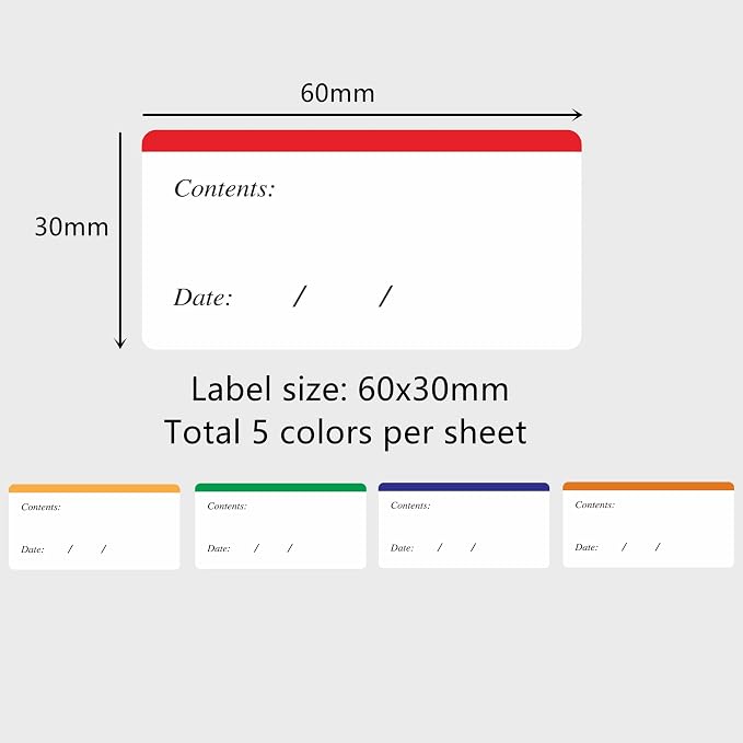 Hybsk Removable Freezer Labels Easy Peel Off - Image 3