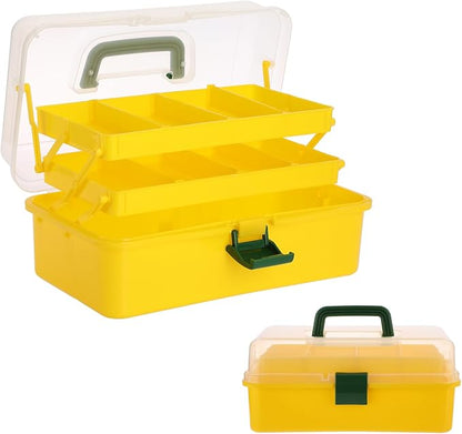 BTSKY 3-Layer Plastic Dividing Storage Box Craft Organizer by BTSKY
