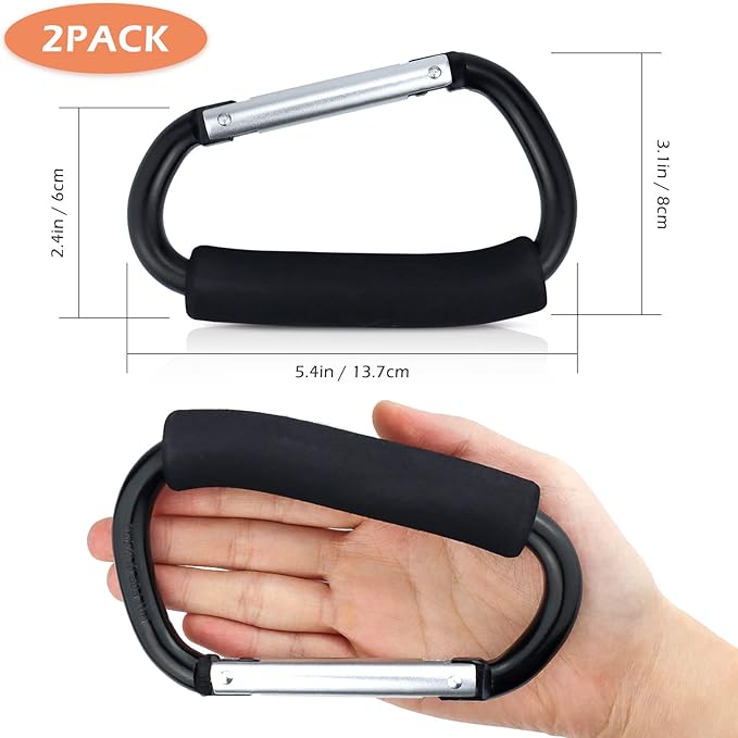 JIALEEY Grocery Bag Shopping Bag Holder Handle Carrier Tool Multi Purpose Snap - Image 2