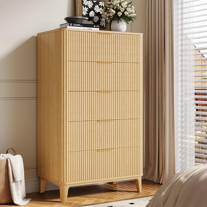 Fluted Dresser for Bedroom - Image 4