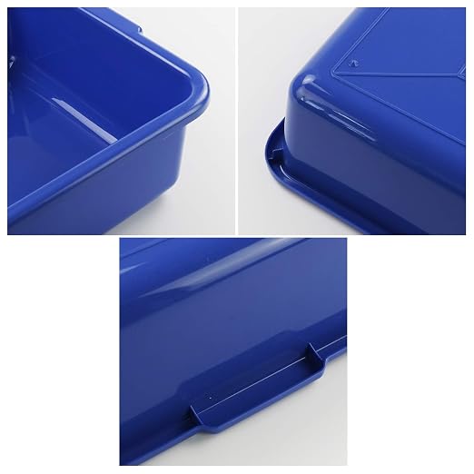 Xyskin 4-Pack Commercial Bus Tubs Box/Tote Box, Stackable Plastic Utility 13 - Image 3