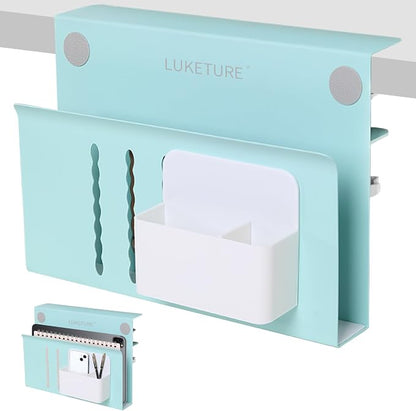 LUKETURE Desk Side Storage Laptop Holder No Drill Clamp On Organizer | Steel by LUKETURE