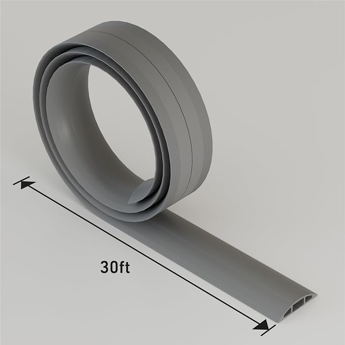 D-Line 30ft Floor Cord Cover, Floor Cable Protector, Extension Cord Cover - Image 8