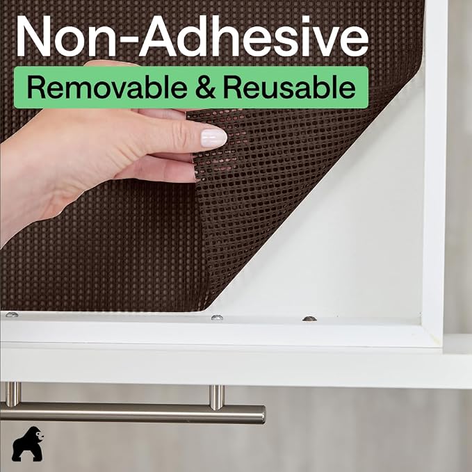 GORILLA GRIP powerGRIP Drawer Shelf and Cabinet Liner, Thick Strong Hold - Image 8