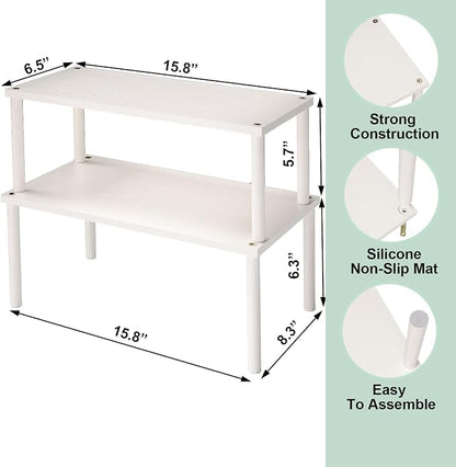 Cabinet Organizer Shelf, Kitchen Counter Shelves, Bamboo Spice Rack Countertop - Image 6