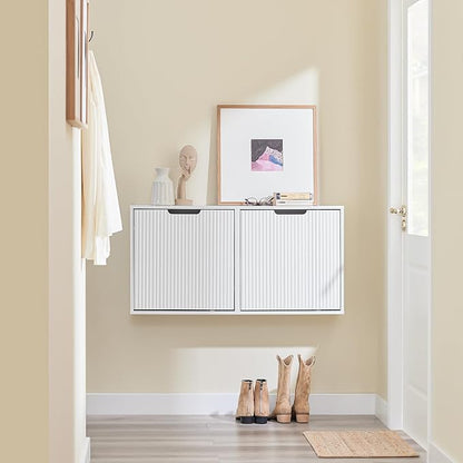 SoBuy Wall Mounted Slim Shoe Cabinet - Image 7