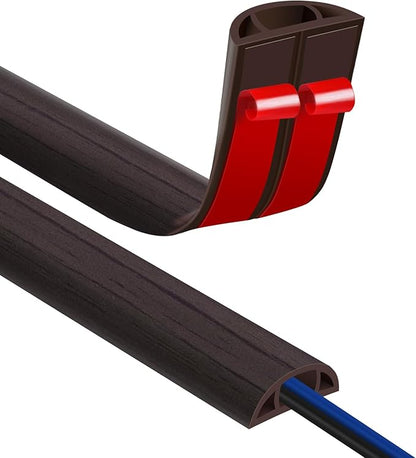 Floor Cord Covers for Wires 10FT Cable Hider Wire Cover Self Adhesive Cord by JAHOMFAI