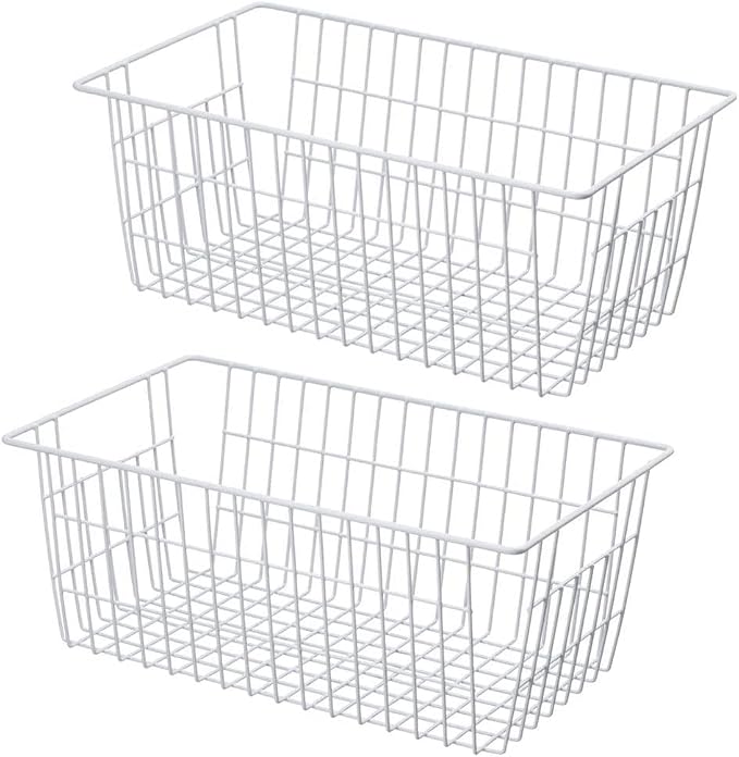 Wire Storage Basket Freezer Organizer Bins Refrigerator Organization Storage by blitzlabs