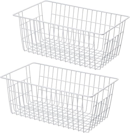 Wire Storage Basket Freezer Organizer Bins Refrigerator Organization Storage by blitzlabs