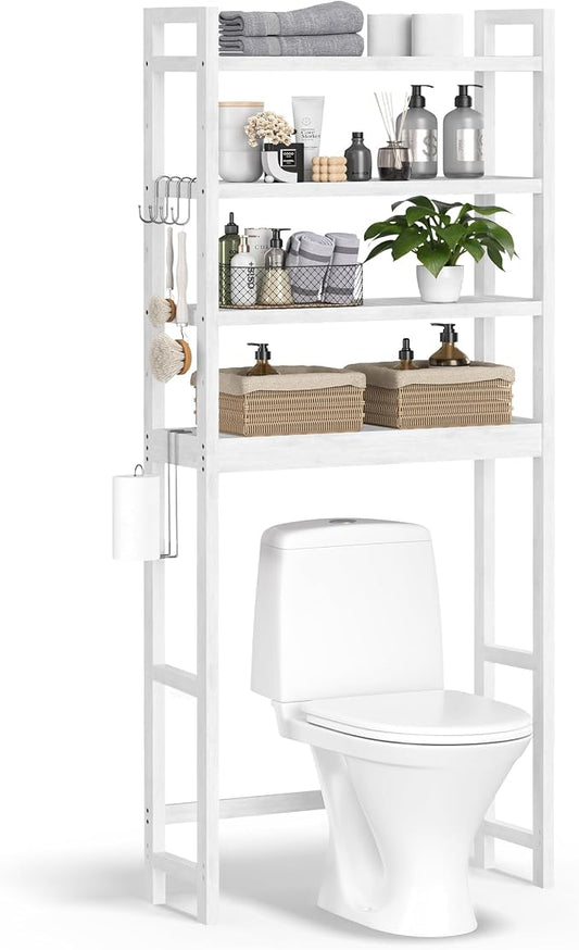 SONGMICS Over The Toilet Storage, 4-Tier Over Toilet Bathroom Organizer by Unknown