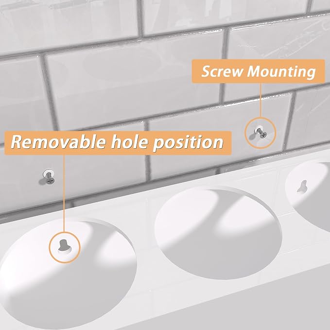Hair Tool Organizer, Wall Mount Hair Dryer Holder - Image 7