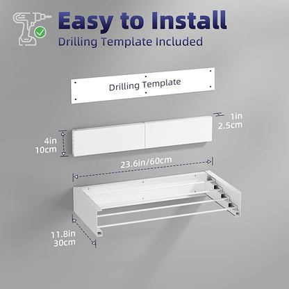 ZMBESUP Wall Mounted Drying Rack - Image 2