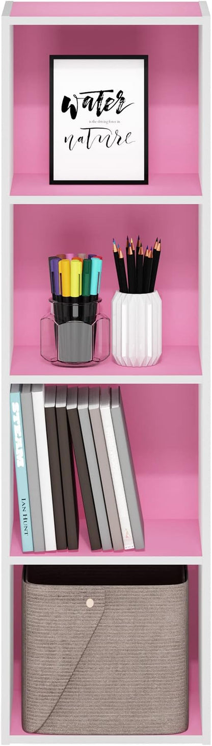Furinno PASIR Book Shelf, 4-Tier Modern Bookshelf, Open Shelves Bookcase 9 x 12 - Image 5
