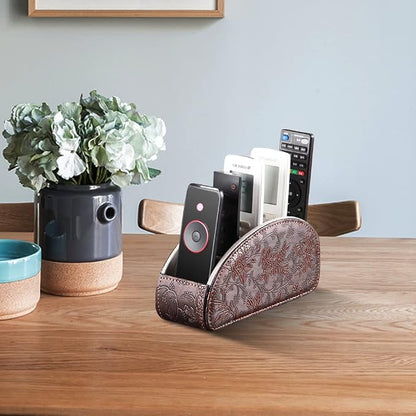 Leather Remote Control Holder, Universal TV Remote Organizer - Image 6