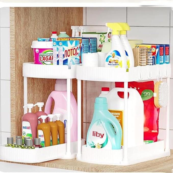 Multi-Purpose Pull-Out Storage Organizers, Under Sink & Cabinet Storage - Image 3