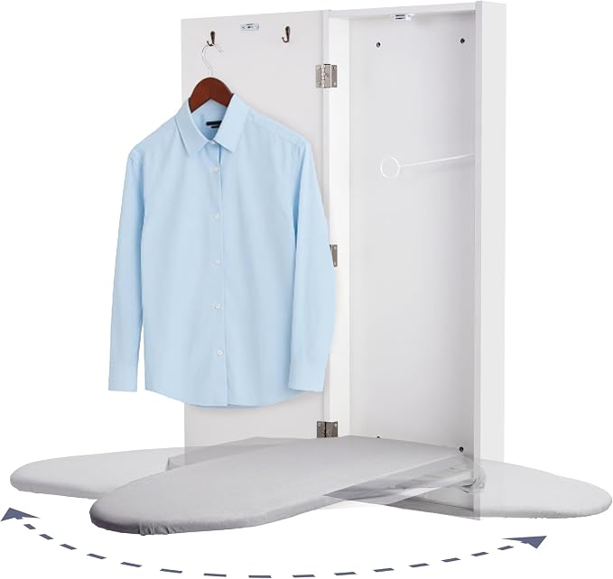 Ivation Wall-Mounted Swivel Ironing Board Cabinet, Foldable Ironing Storage by Ivation