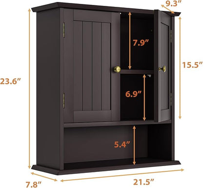 Bathroom Wall Cabinet, Over the Toilet Storage Cabinet - Image 3