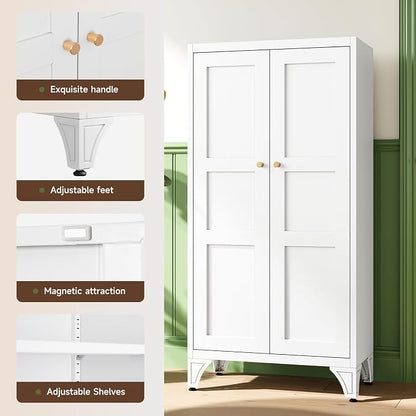 Letaya 47.3" H Metal Storage Cabinet - Image 4