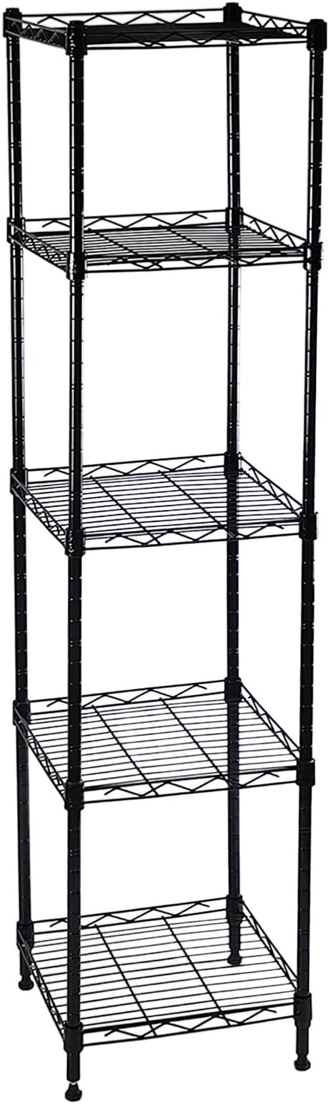 5-Wire Shelving Adjustable Shelves, Standing Storage Shelf by HESESOH