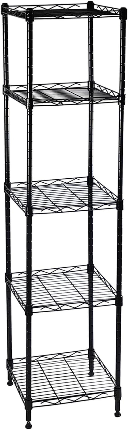 5-Wire Shelving Adjustable Shelves, Standing Storage Shelf by HESESOH