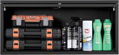 VEVOR Metal Wall Cabinet, 30.31W x 12.01D x 14.02H Inch, Floating Garage Tool - Image 9