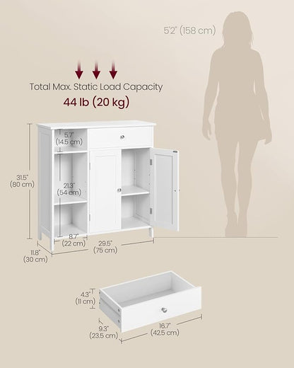 VASAGLE Floor Storage Cabinet - Image 3
